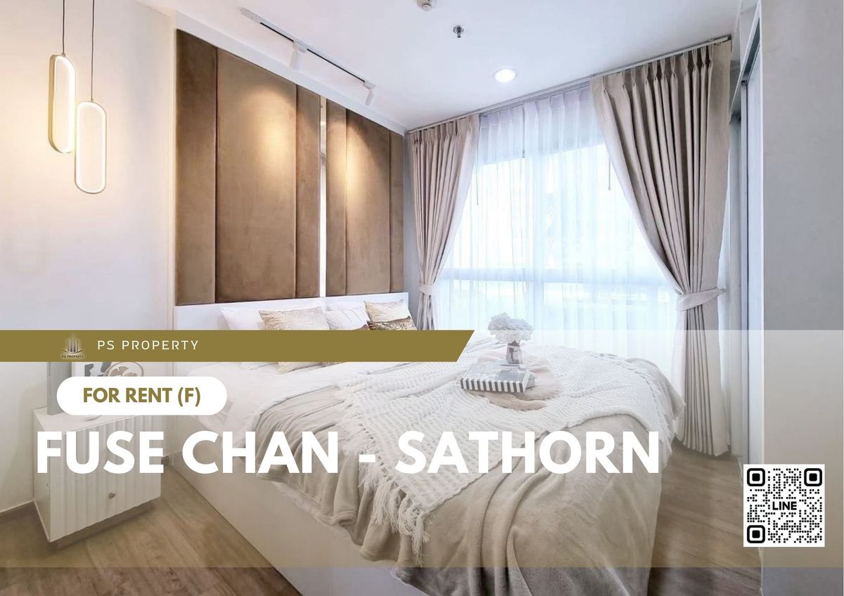 For RentCondoSathorn, Narathiwat : For rent ✨ Fuse Chan - Sathorn ✨ Fully furnished and equipped, near BTS