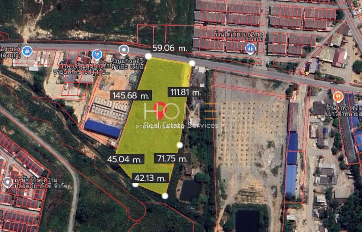 ขายที่ดินศรีราชา แหลมฉบัง บ้านบึง : ที่ดิน 7 ไร่ใกล้วัดพันเสด็จใน ศรีราชา / ไร่ละ 6 ล้าน (ขาย), Land 7 Rai near Wat Phansadet in Sriracha / 6M per Rai (FOR SALE) NEWC555