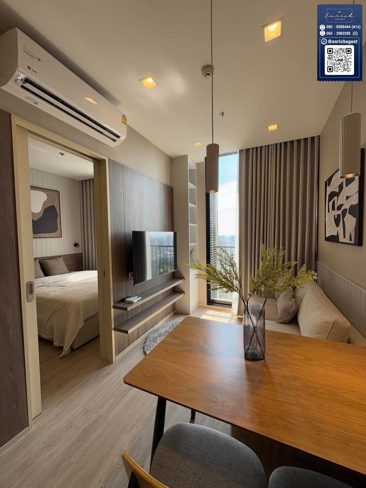 For RentCondoSukhumvit, Asoke, Thonglor : 💙 Rent a NOLLE State 39, high floor, Sukhumvit city view, BTS Phrom Phong 💙 092-8366444 stars // line id: @enrichagent
