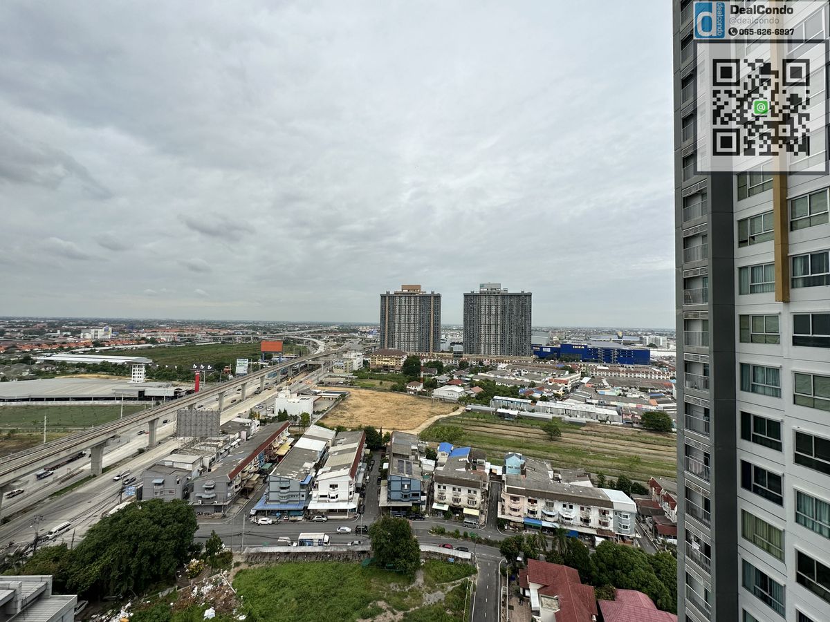 For RentCondoNonthaburi, Bang Yai, Bangbuathong : Casa004-Condo Rental @MRT Three Bang Yai Intersection, Floor 21, Tel 065-626-6997