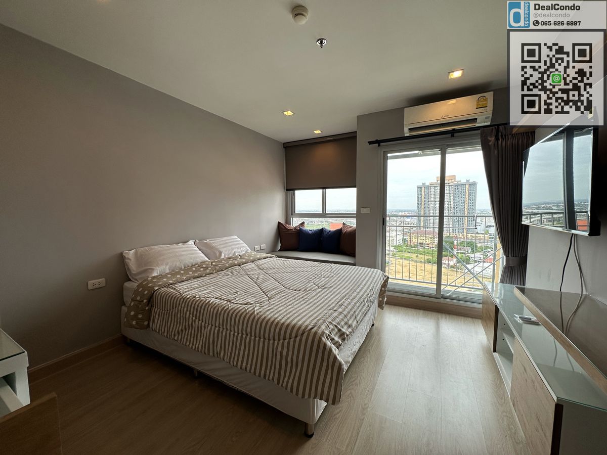 For RentCondoNonthaburi, Bang Yai, Bangbuathong : Casa004-Condo Rental @MRT Three Bang Yai Intersection, Floor 21, Tel 065-626-6997