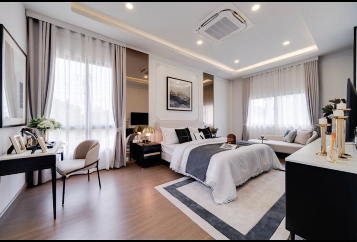 ขายบ้านรัตนาธิเบศร์ สนามบินน้ำ พระนั่งเกล้า : บ้านซีรีย์ใหม่ใก้ลรถไฟฟ้าสายสีม่วง