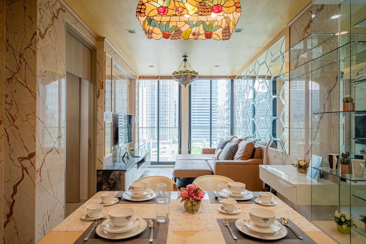 For RentCondoWitthayu, Chidlom, Langsuan, Ploenchit : ▲ Noble Ploenchit ▲ | 50k | 56 SQ.M | 1 Bedroom 1Bathroom | Fully Furnished