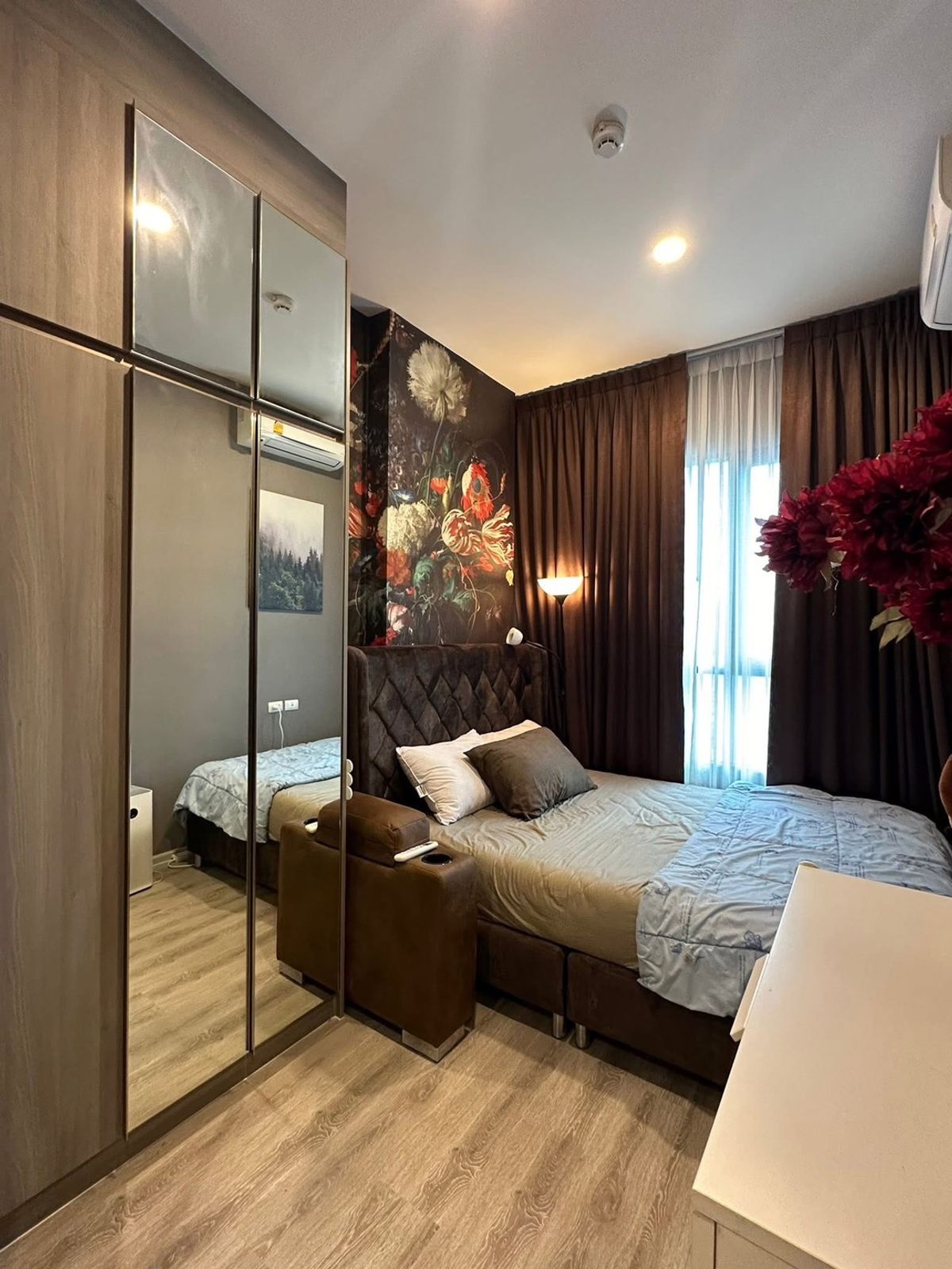 ให้เช่าคอนโดรามคำแหง หัวหมาก : KBR248  ให้เช่า ไนท์บริดจ์ รามคำแหง, ชั้น 18 ห้องสวย❤️แต่งครบ 27 ตรม. 13,000./เดือน 064-959-8900