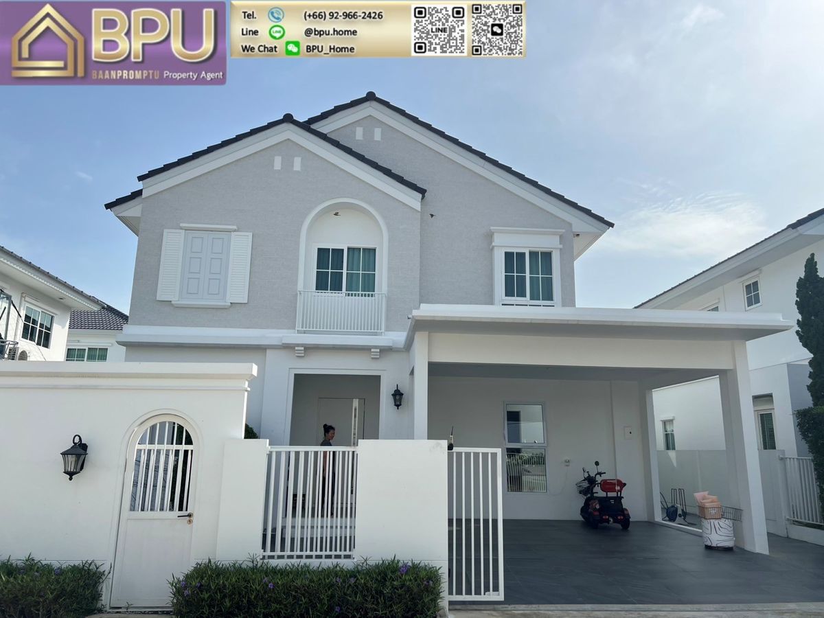 ให้เช่าบ้านบางนา แบริ่ง ลาซาล : ** ให้เช่าบ้านเดี่ยว 3 ห้องนอน ** ชัยพฤกษ์ บางนา กม.15 ใกล้ เซ็นทรัล วิลเลจ (บ้านตัวอย่าง)