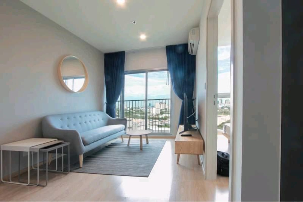 For RentCondoRatchadapisek, Huaikwang, Suttisan : Rent Nobel Revolve, Ratchada room, 2 bedroom, 2 bathrooms, 2 bathrooms, parking in the east, beautiful view