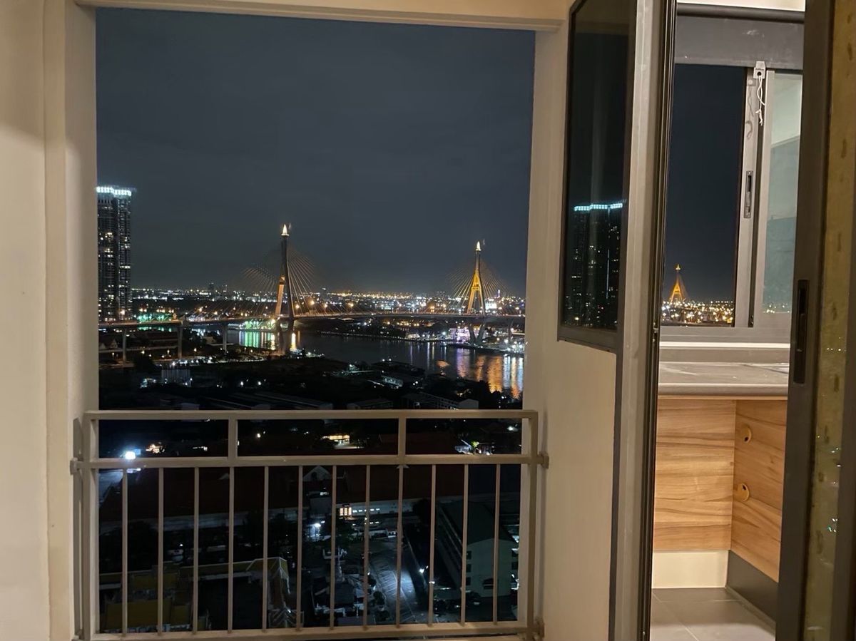 For RentCondoRama3 (Riverside),Satupadit : Condo for rent on the river Condo Light Residence River Front