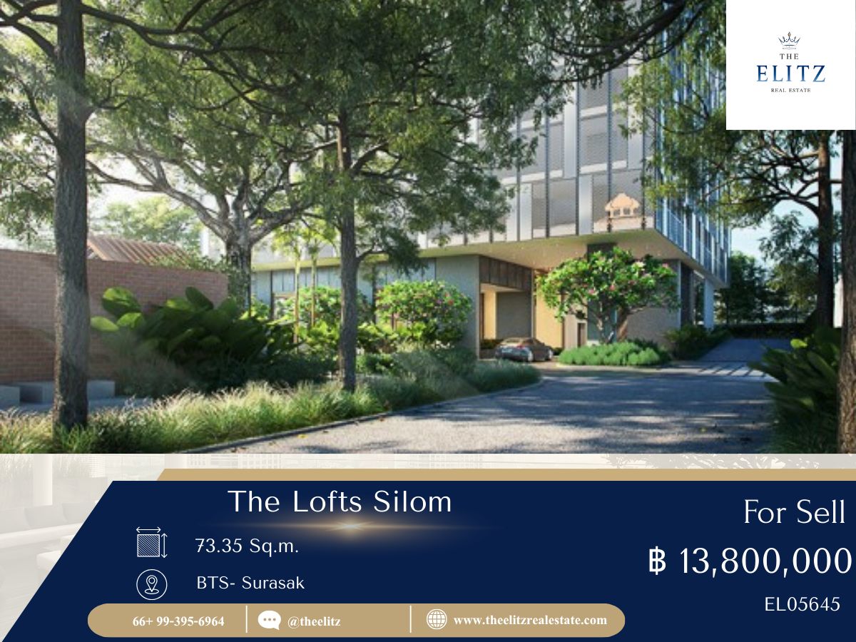 For SaleCondoSilom, Saladaeng, Bangrak : ✨ The best of the style The Lofts Silom Condo Rare Item in the center of the city. Beautiful view.