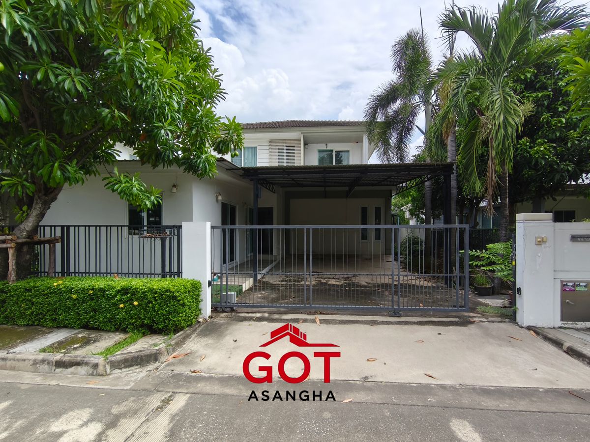 For SaleHouseNonthaburi, Bang Yai, Bangbuathong : 2 -storey detached house, Chaiyapruek Rattanathibet -Ring Project (in front of the garden! Attached to the center) Soi Sao Thong Hin