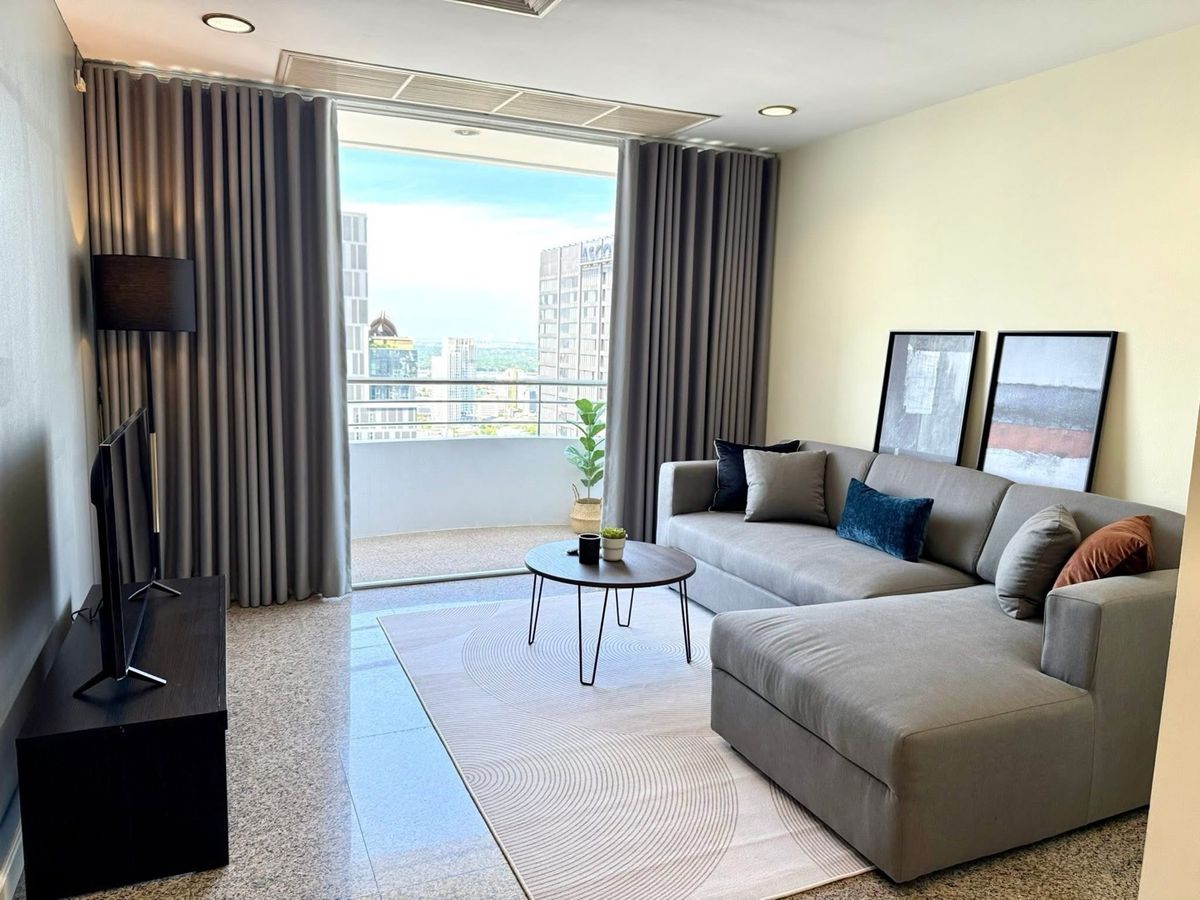 ให้เช่าคอนโดสุขุมวิท อโศก ทองหล่อ : ให้เช่าคอนโด🔥Topview Tower🔥ชั้น 39🔥98ตรม🔥2Bed🔥พร้อมอยู่🔥 R76-3