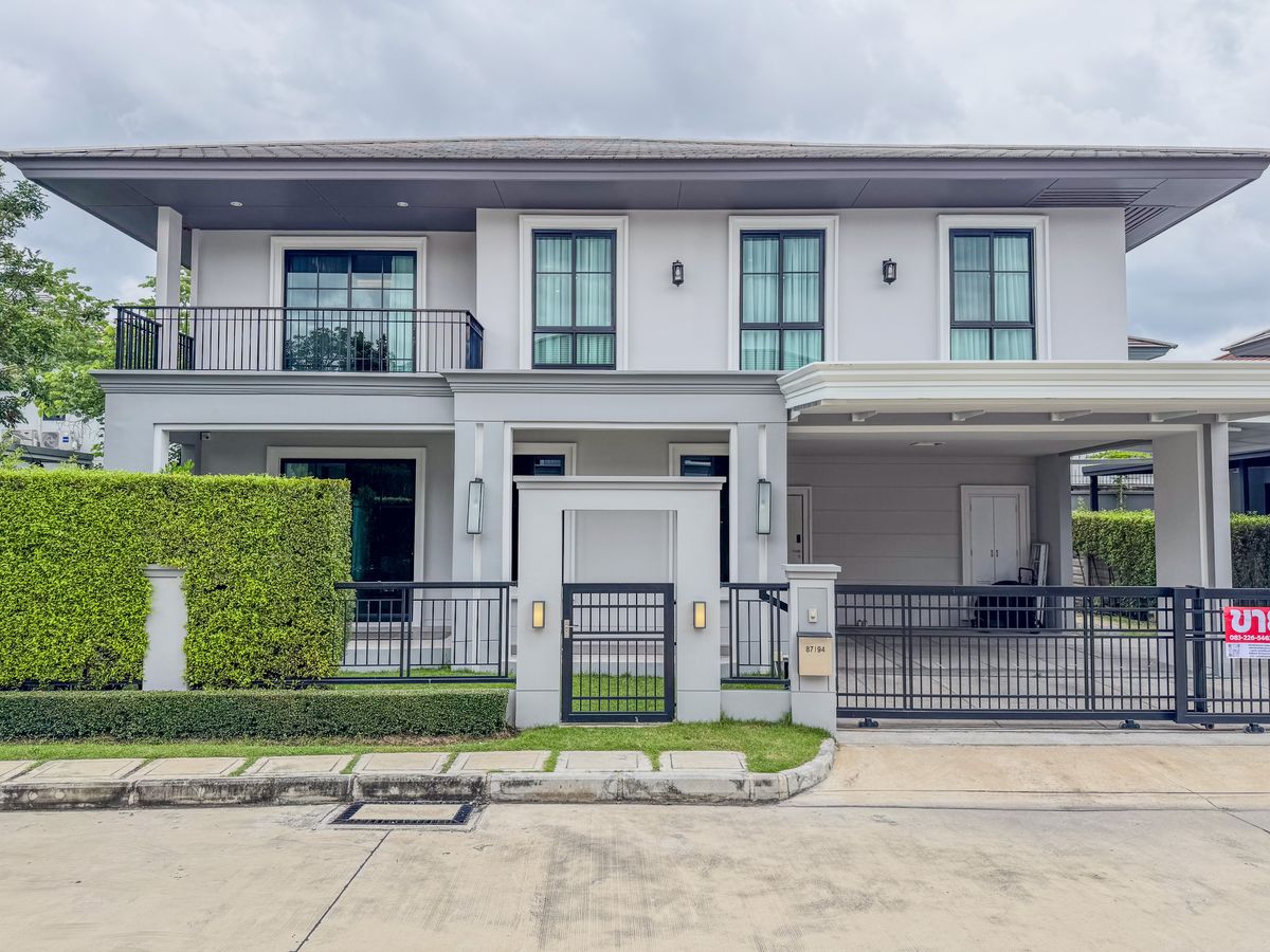 ขายบ้านแจ้งวัฒนะ เมืองทอง : ขายราคาดีที่สุด🚩Setthasiri Chaengwattana-Prachachuen 2 “APATITE“ 87.60 ตร.ว. บ้านตกแต่งพร้อมอยู่ ติดตั้งประตูนิรภัย