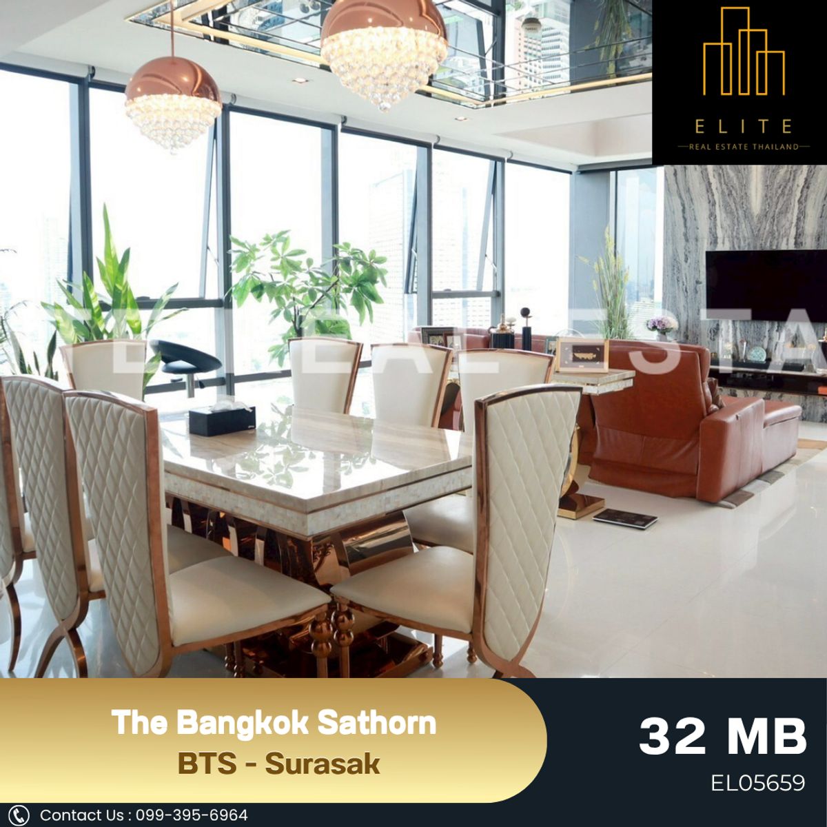 For SaleCondoSathorn, Narathiwat : ✨ The Bangkok Sathorn, Luxury Duplex Just a few rooms in the Rare Project, hurry to occupy before missing the opportunity. 💯