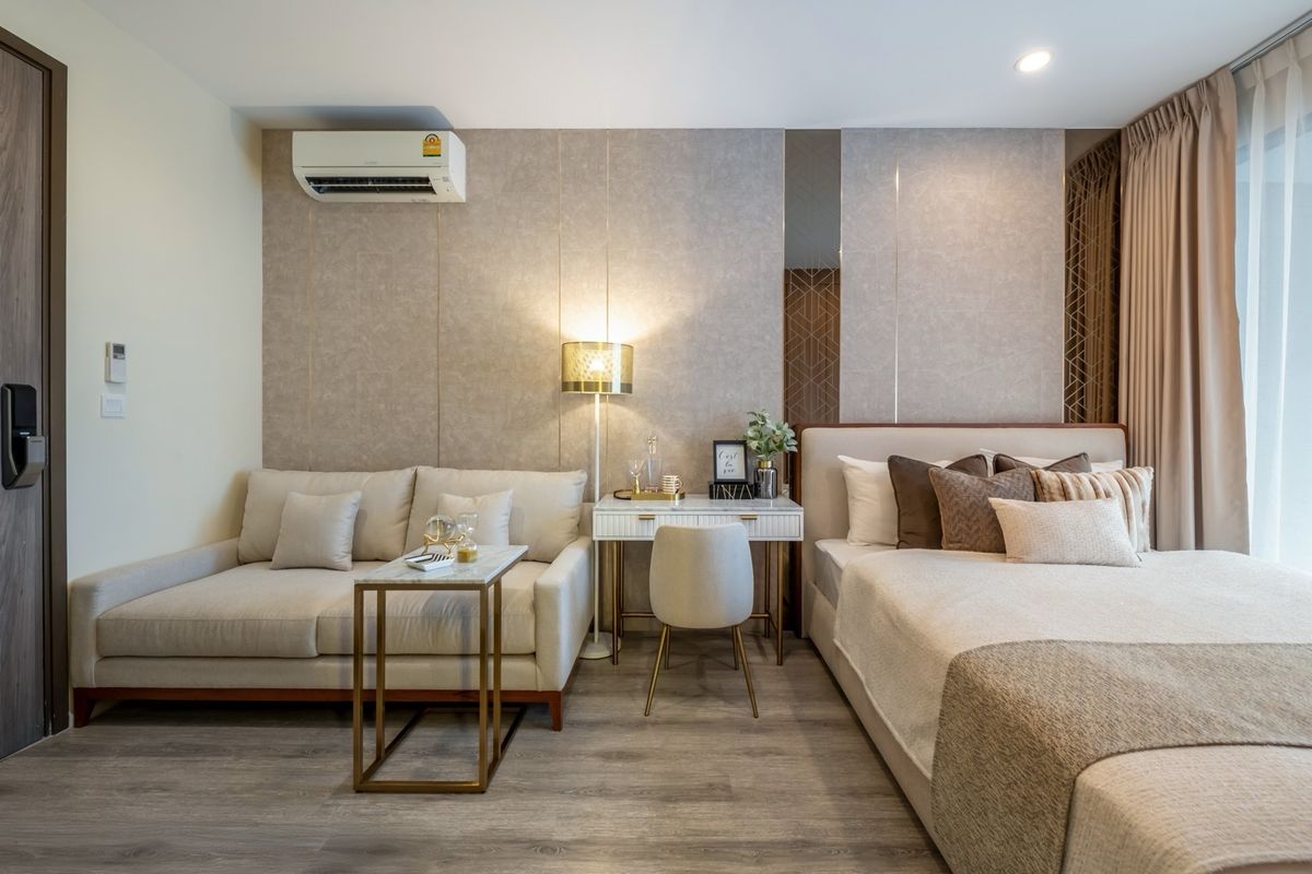 ให้เช่าคอนโดพระราม 9 เพชรบุรีตัดใหม่ RCA : 🔥ให้เช่าด่วน🔥ไอดีโอ โมบิ อโศก ใกล้ MRT เพชรบุรี ห้องสวย เฟอร์นิเจอร์ครบ พร้อมอยู่