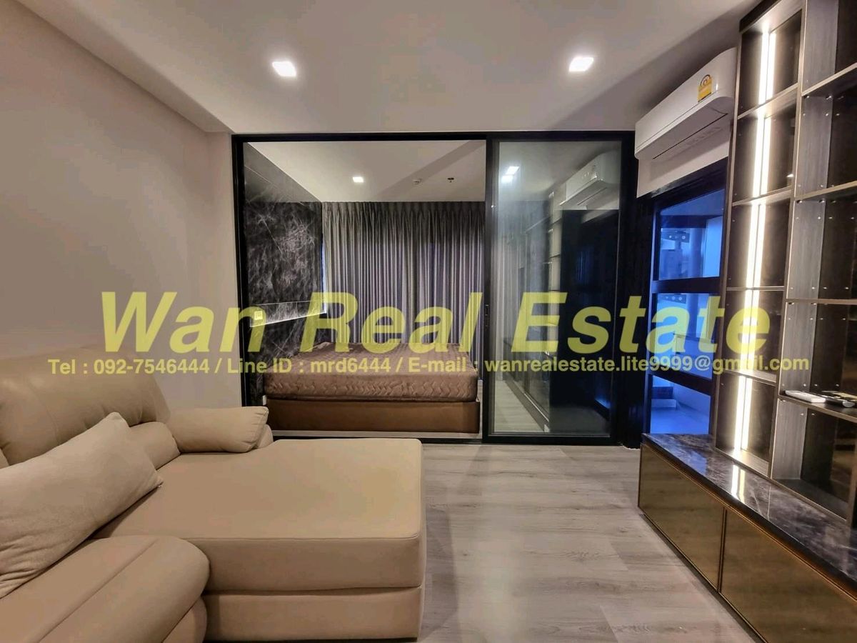 ให้เช่าคอนโดรัตนาธิเบศร์ สนามบินน้ำ พระนั่งเกล้า : ให้เช่า The politan Rive วิวแม่น้ำ แต่งสวยสุดโครงการ