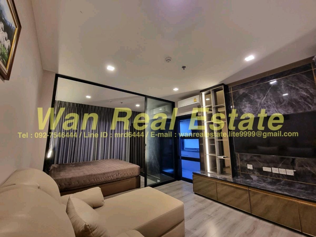 ให้เช่าคอนโดรัตนาธิเบศร์ สนามบินน้ำ พระนั่งเกล้า : ให้เช่า The politan Rive วิวแม่น้ำ แต่งสวยสุดโครงการ