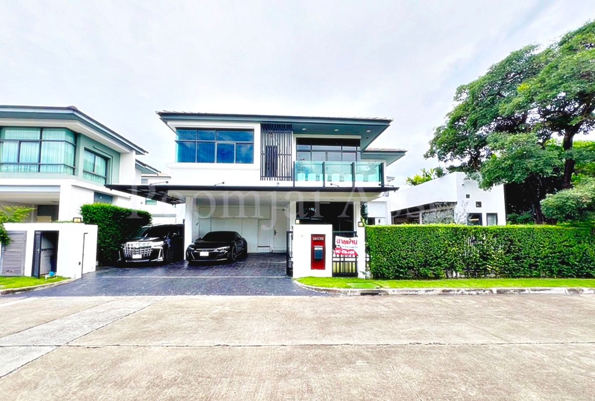 ขายบ้านพัฒนาการ ศรีนครินทร์ : บ้านเดี่ยวเศรษฐสิริ (ศรีนครินทร์–พระราม9) กรุงเทพกรีฑา ซอย 7  หลังมุม ติดสวน 