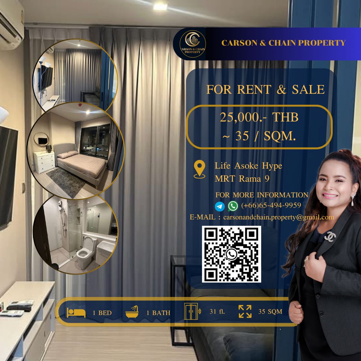 For RentCondoRama9, Petchburi, RCA : Life Asoke Hype