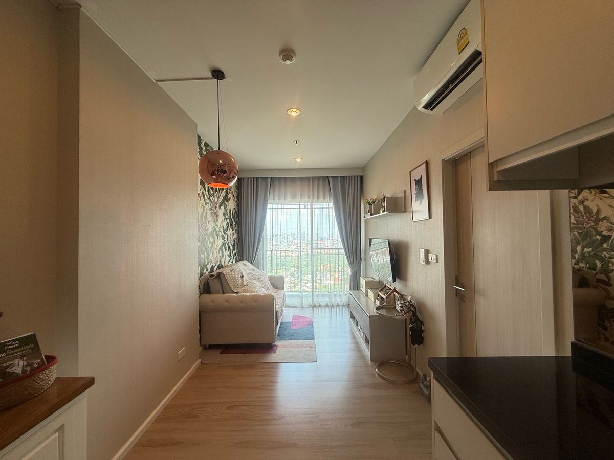 For SaleCondoRama5, Ratchapruek, Bangkruai : Amber by Eastern Star condo, 34th floor, city view, 1-Bedroom, very beautiful room
