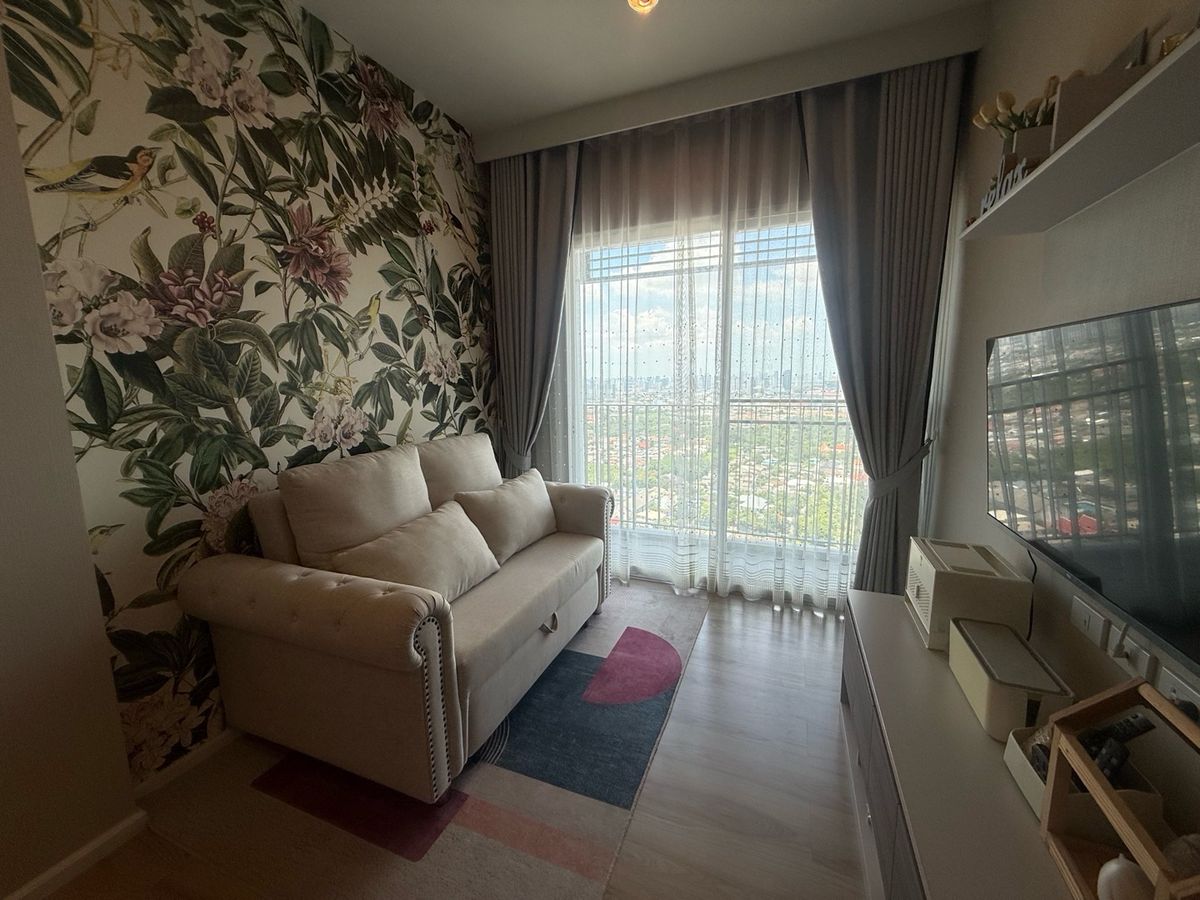 For SaleCondoRama5, Ratchapruek, Bangkruai : Amber by Eastern Star condo, 34th floor, city view, 1-Bedroom, very beautiful room