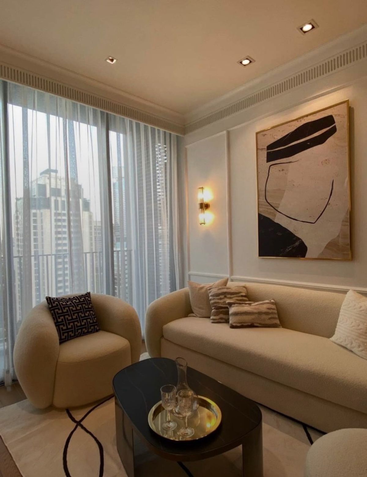 ให้เช่าคอนโดวิทยุ ชิดลม หลังสวน : 🔥Rent 1BR🔥Floor14 58sqm🔥Beautiful unit🔥28 Chitlom🔥75,000/month