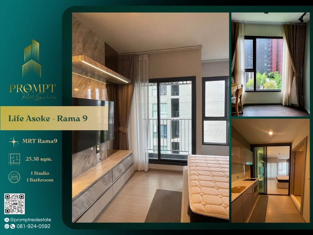 For RentCondoRama9, Petchburi, RCA : KL04994 - Life Asoke - Rama 9 :  ไลฟ์ อโศก - พระราม 9 - MRT Rama9 / CentralRama9 / ARL Makkasan