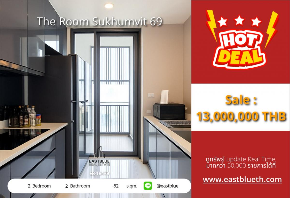 For SaleCondoOnnut, Udomsuk : ✨ ขายคอนโดหรู The Room Sukhumvit 69 ใกล้ BTS พระโขนง - โอกาสทองสำหรับคุณ! ✨