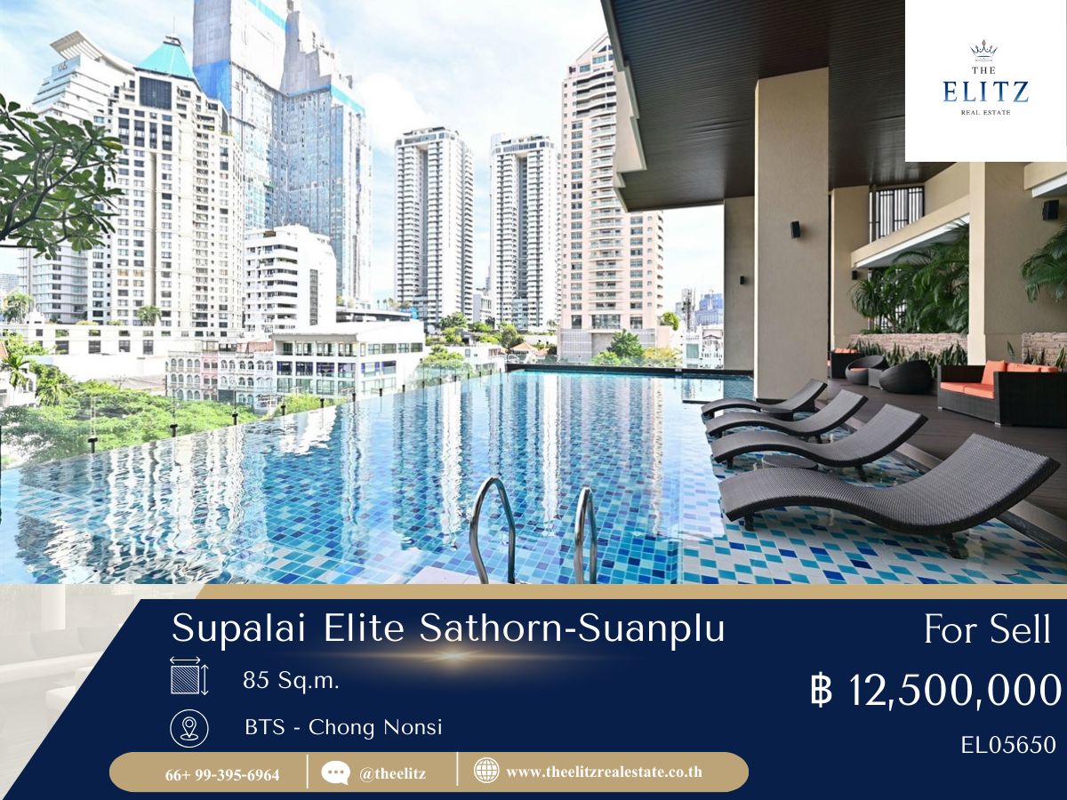 For SaleCondoSathorn, Narathiwat : ✨ Start life with a good quality room in the center of CBD-Supalai Elite Sathorn-Suan Plu, very good price 💯