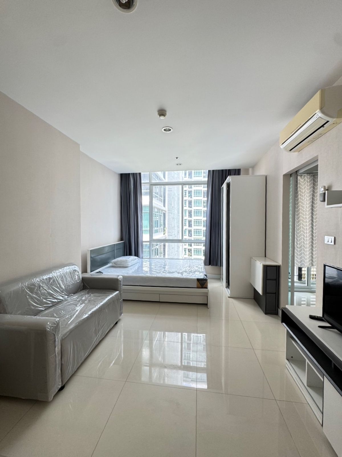 ให้เช่าคอนโดอ่อนนุช อุดมสุข : ให้เช่า สตูดิโอ คอนโด The Sky Sukhumvit เฟอร์ครบ พร้อมอยู่