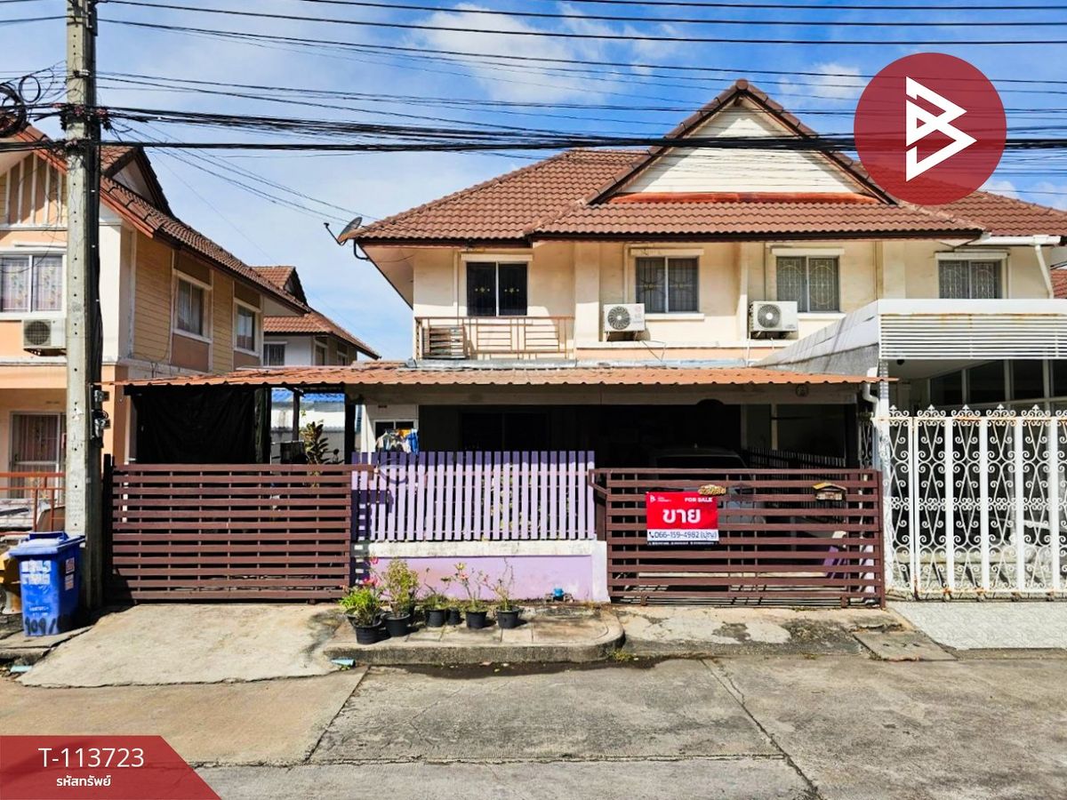 ขายสมุทรปราการ สำโรง : ขายบ้านแฝด หมู่บ้านพฤกษา28/1 นิคมบางปู-แพรกษา สมุทรปราการ พร้อมอยู่