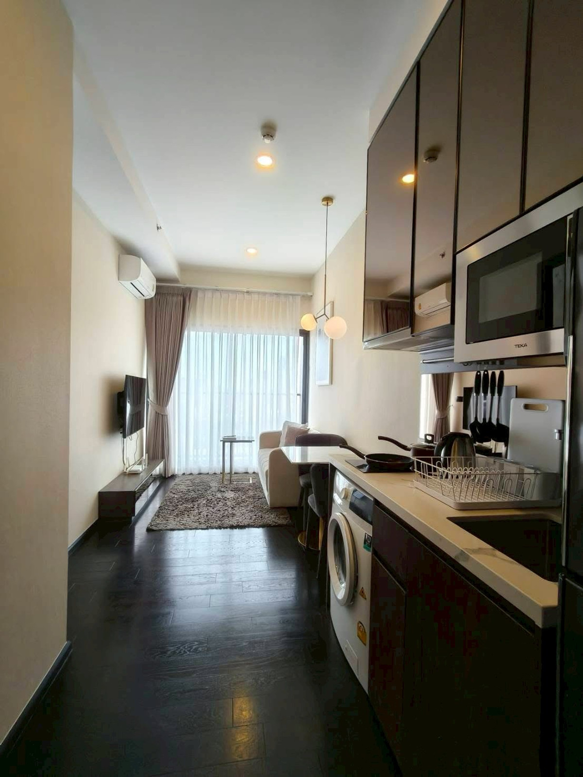 For RentCondoSukhumvit, Asoke, Thonglor : ✨ GT15856 | Condo Park Origin Thonglor, convenient travel, near BTS. Beautifully decorated room Fully furnished Ready to move in immediately!!