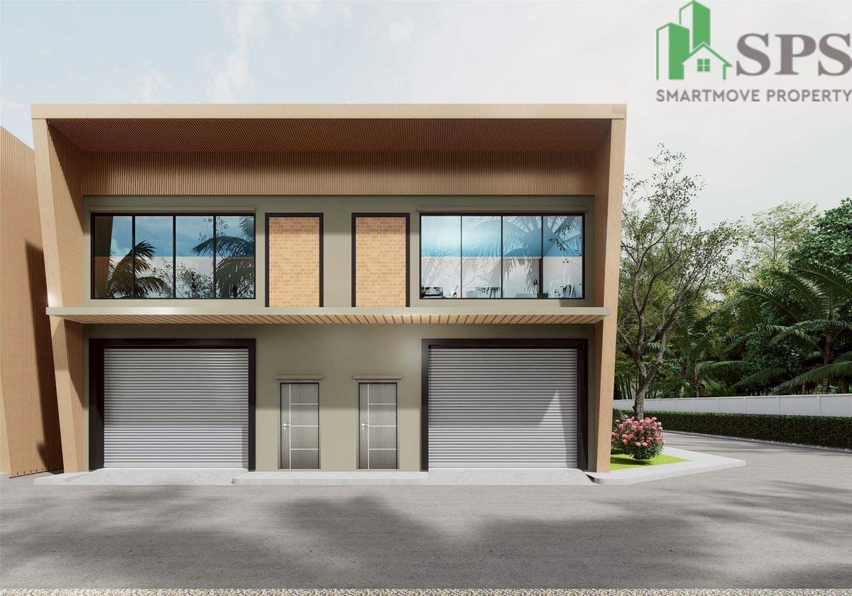 ให้เช่าโกดังอ่อนนุช อุดมสุข : Office + Warehouse for rent, near the Yellow Line Si Nut Station only 800 m. (SPSAD2895)