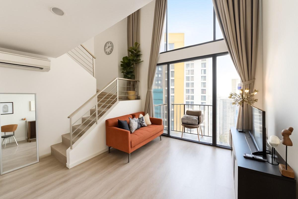 ให้เช่าคอนโดพระราม 9 เพชรบุรีตัดใหม่ RCA : Ideo Mobi Asoke, 1 bed, 25000 per month