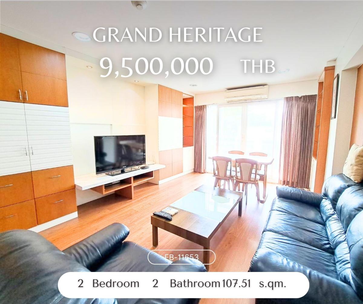 For RentCondoSukhumvit, Asoke, Thonglor : Spacious condo in the heart of Thonglor 2bedrooms for sale at Grand Heritage thonglor