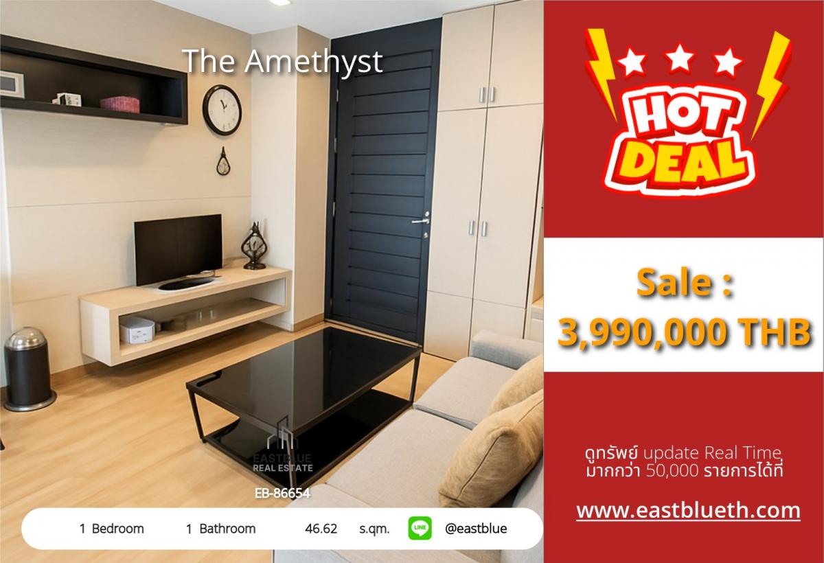 For SaleCondoSukhumvit, Asoke, Thonglor : The AMETHYST FQ Quotam is free and ready to see. Renting the best price in that area. Beautiful and large room