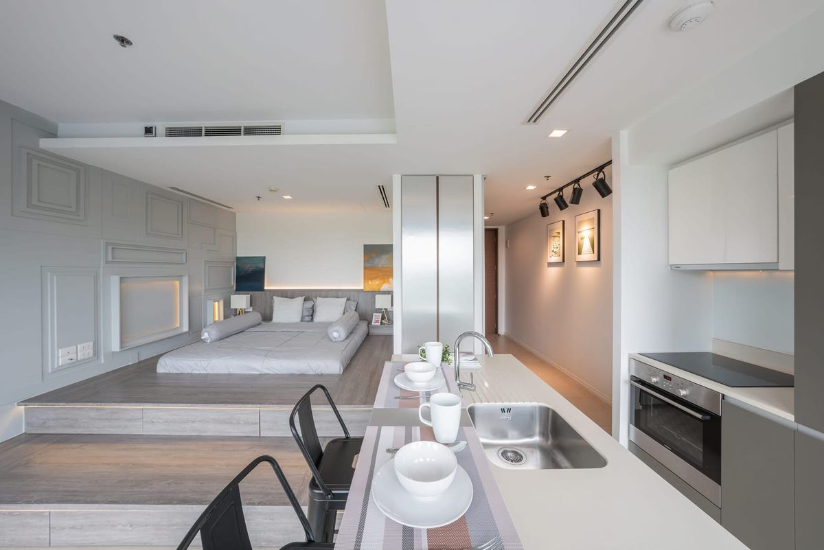 ขายคอนโดวงเวียนใหญ่ เจริญนคร :  The River by Raimon Land - 1 Bed Studio Facing IconSiam for Rent!