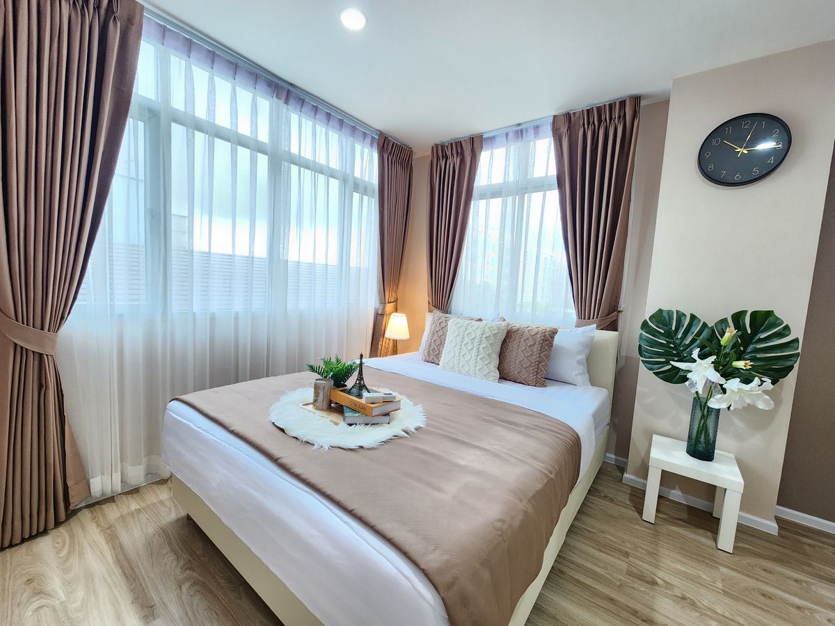 For SaleCondoOnnut, Udomsuk : 🔥🔥 Sell The Log Sukhumvit 101/1, wide room, beautiful decorative corner, complete with 🔥🔥