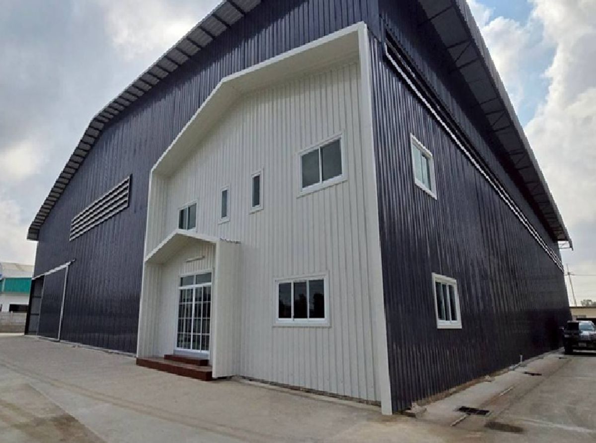ให้เช่าโกดังมหาชัย สมุทรสาคร : For Rent ให้เช่าโกดัง โรงงาน พร้อมสำนักงาน สร้างใหม่ พื้นที่ 1000 ตารางเมตร / พื้นที่สีม่วง ขอ.รง 4 ได้ / บางโทรัด สมุทรสาคร / ถนนพระราม 2 เข้าซอยไม่ลึก / ใกล้ วัดเกตุมดีศรีวราราม อยู่ฝั่งพระราม 2 ขาเข้า รถเทรลเลอร์ 40 ฟุต เข้าออกได้