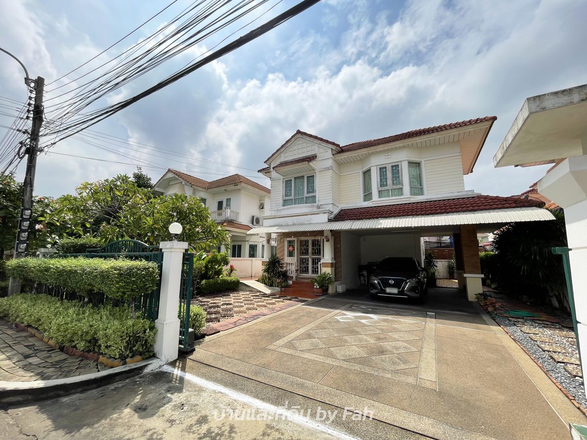 For SaleHouseNonthaburi, Bang Yai, Bangbuathong : Single house for sale 62.8 sq. N. 3, 3, 4 water, 4 parking, Men, Mani Rin Park, Soi Sai Ma 3, strong structure, ready to take good care of the owner.