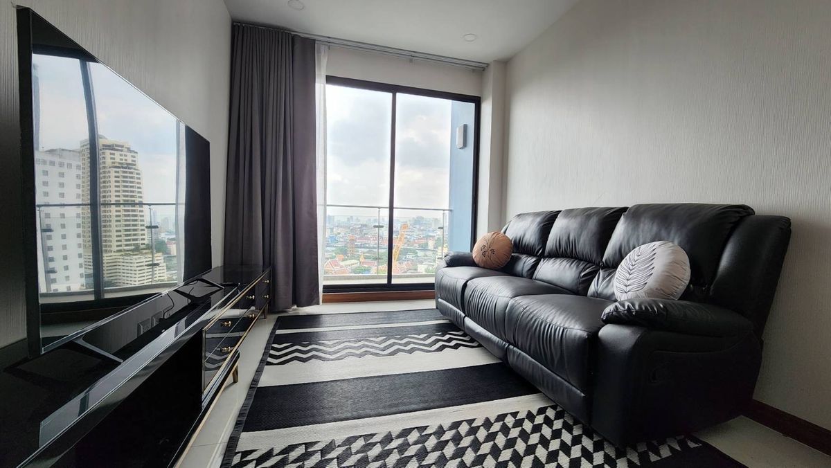 ให้เช่าคอนโดวงเวียนใหญ่ เจริญนคร : For Rent Supalai premier charoen nakhon 1bed size 48 sq.m. F/F