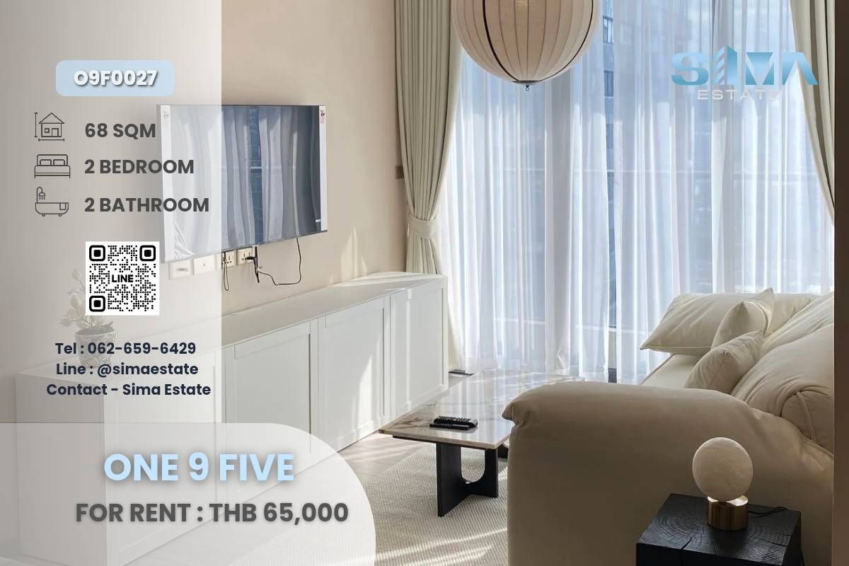 For RentCondoRama9, Petchburi, RCA : Rent ☁️one 9 five☁️ Beautiful room, well decorated Free ready to move in ☀️