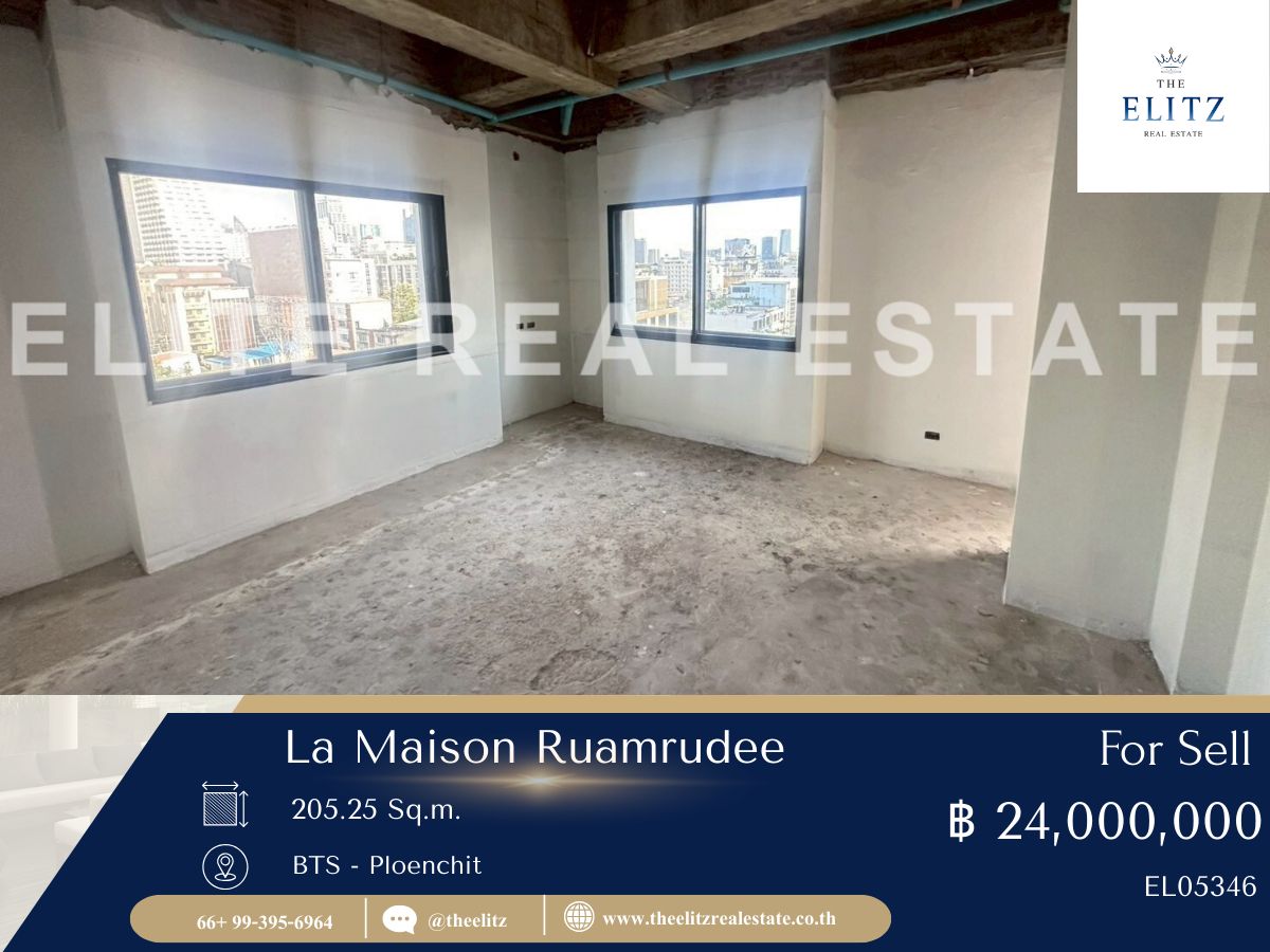 For SaleCondoWitthayu, Chidlom, Langsuan, Ploenchit : ✨ Good for the decoration, La maison ruamrudee, a premium location, is not strong ✔
