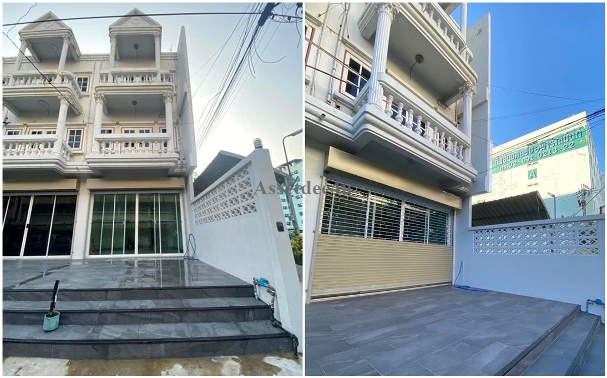 ให้เช่าอาคารพาณิชย์รัชดา ห้วยขวาง : ตึกเช่าย่านห้วยขวาง AT577 บ้านให้เช่า ให้เช่าทาวน์โฮม ตึก 3 ชั้น ประชาราษฎร์บำเพ็ญ ห้วยขวาง ใกล้รถไฟฟ้าMRTห้วยขวาง