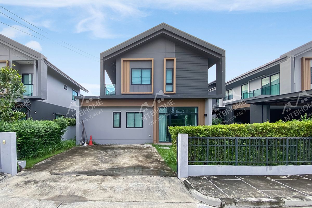 ขายบ้านปทุมธานี รังสิต ธรรมศาสตร์ : คณาสิริ ราชพฤกษ์ 346 สภาพดี ติดถนนใหญ่ราชพฤกษ์