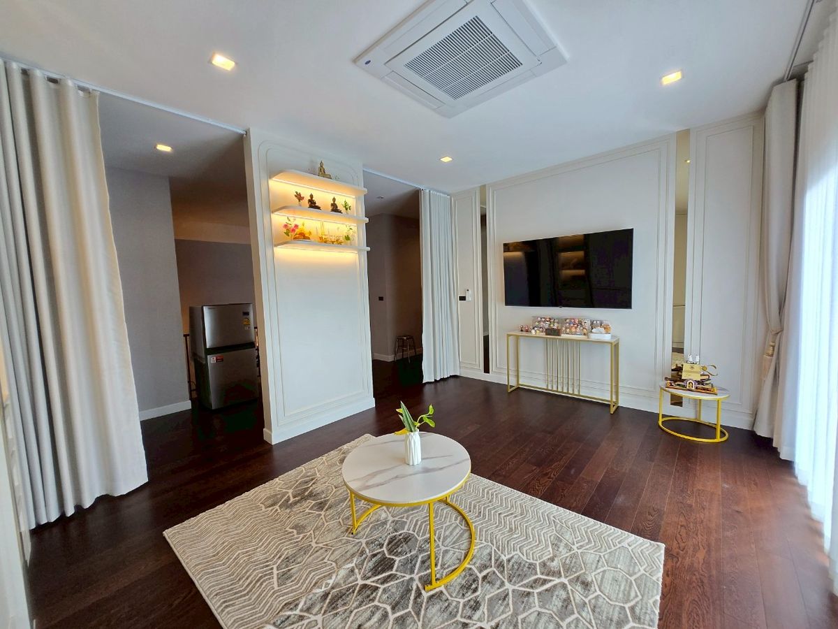 For SaleHouseChaengwatana, Muangthong : 🔥🔥Cheapest in the project Fully furnished and ready to move in, selling at a loss!! Bangkok Boulevard Signature Chaengwattana🔥🔥New house 100 sq m with furniture throughout (as in the picture)