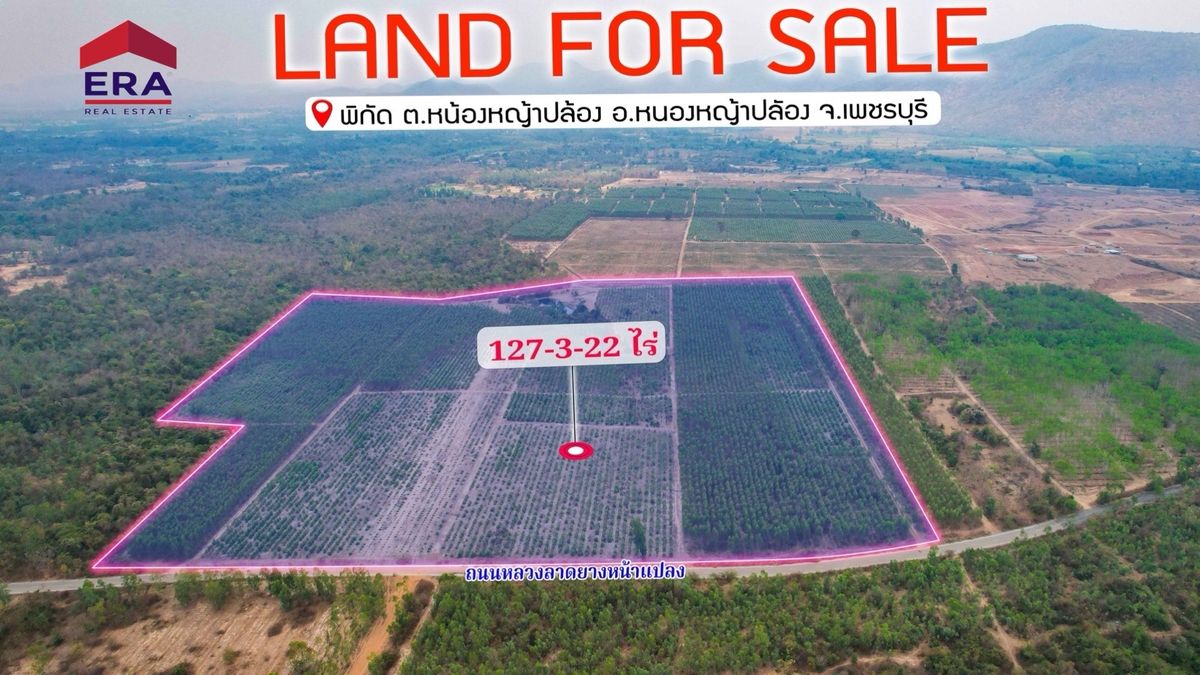 ขายที่ดินชะอำ เพชรบุรี : ขายที่ดินแปลงใหญ่ พื้นที่ 127-3-22 ไร่ ตำบลท่าตะคร้อ อำเภอหนองหญ้าปล้อง จังหวัดเพชรบุรี
