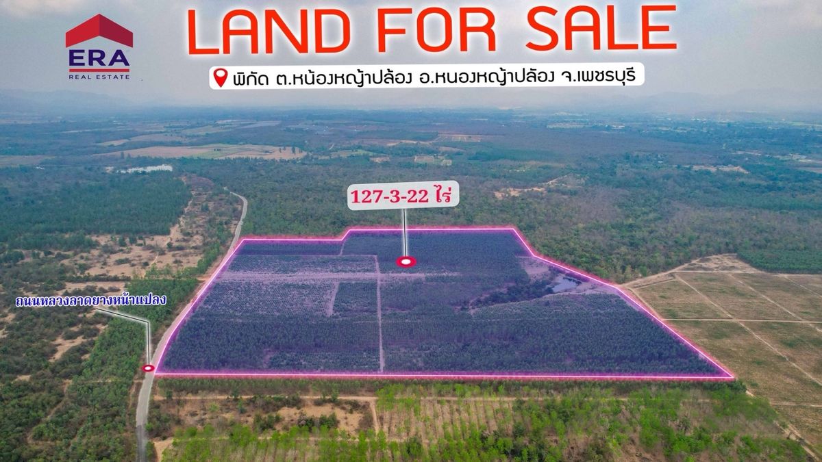 ขายที่ดินชะอำ เพชรบุรี : ขายที่ดินแปลงใหญ่ พื้นที่ 127-3-22 ไร่ ตำบลท่าตะคร้อ อำเภอหนองหญ้าปล้อง จังหวัดเพชรบุรี

