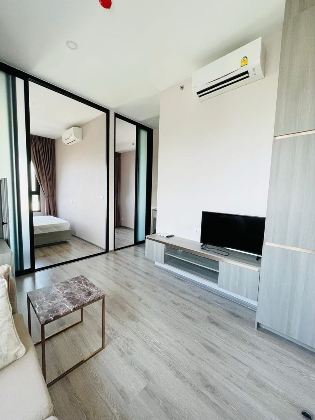 For RentCondoOnnut, Udomsuk : 🌈 Ready to stay 🌈🌿 🌿Knightsbridge Prime Onnut🌿 Width 28 sqm • 🍀 Floor 14en East • Morning sunlight • Very beautiful view ⛔️⛔️not co-AG⛔️⛔️