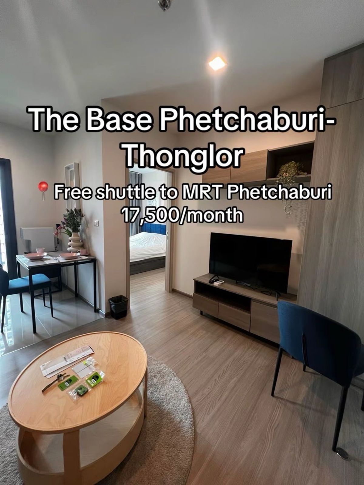 ให้เช่าคอนโดพระราม 9 เพชรบุรีตัดใหม่ RCA : The Base Phetchaburi-Thonglor,, 🔥HOT🔥 1 Bedroom,, Beautiful room 17,500!!! ☎️Tel/Line: 094-162-4424