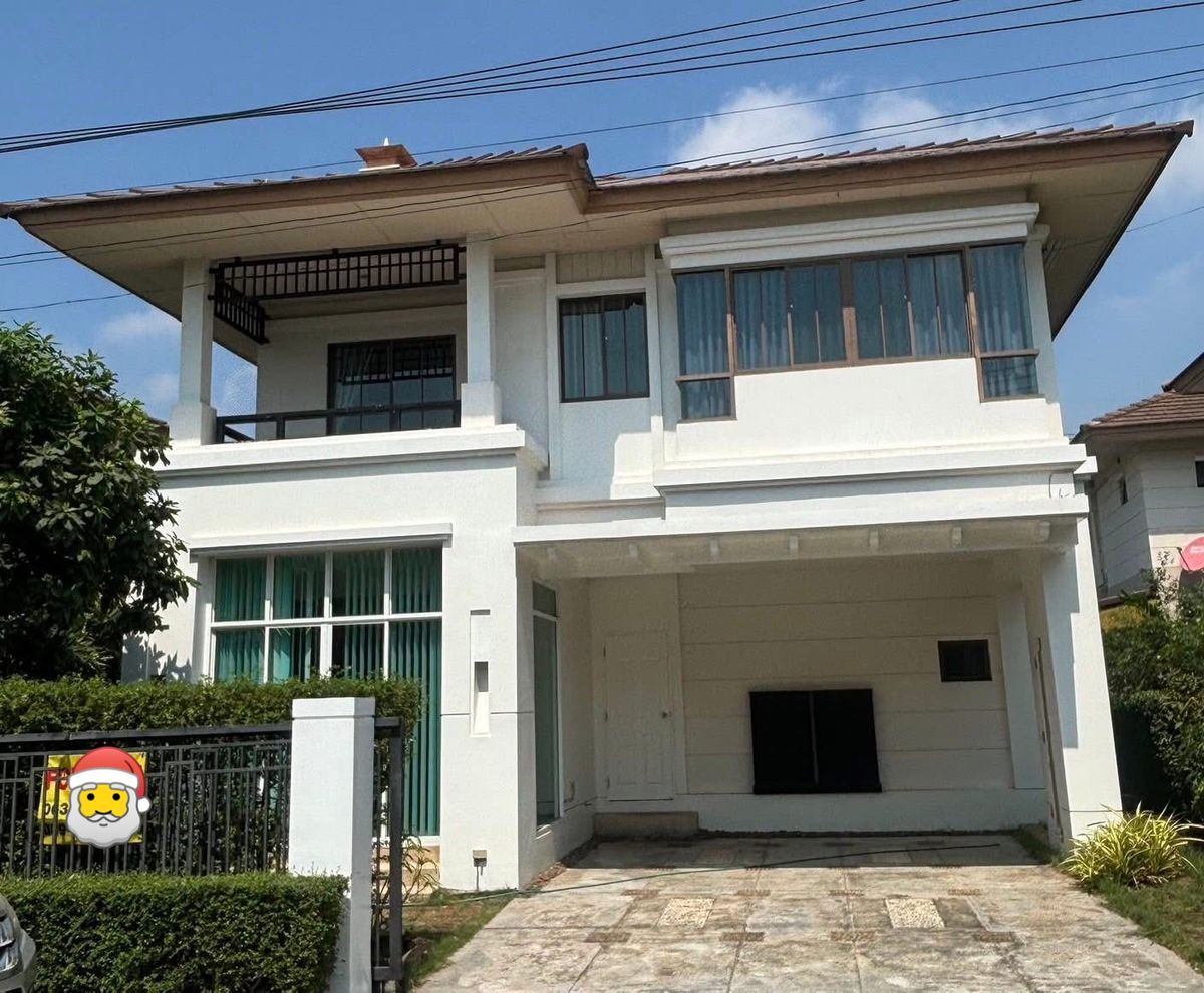 For RentHouseBangna, Bearing, Lasalle : 2-storey detached house for rent, Setthasiri Bangna-Ring Project (Km 7) ✨ Only 200 meters from Mega Bangna-Golden Location near the expressway easily, renting only 55,000 baht / month, not accepting pets / foreigners to consider the case by case