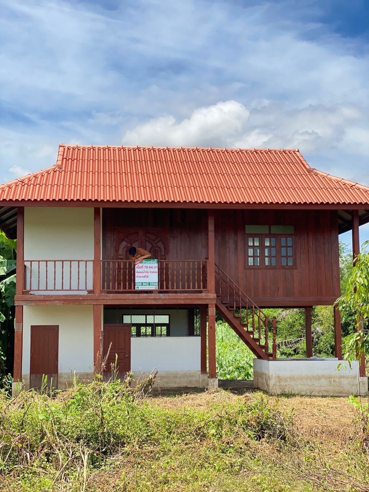 ขายบ้านลำพูน : ขายบ้านเดี่ยว 2 ชั้น สไตล์ล้านนา บรรยากาศธรรมชาติ ริมน้ำปิง จังหวัดลำพูน